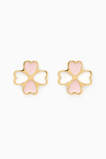 Ara Hearts Stud Earrings in 18kt Gold