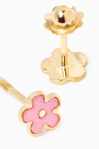Ara Flower Stud Earrings in 18kt Gold