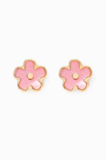 Ara Flower Stud Earrings in 18kt Gold