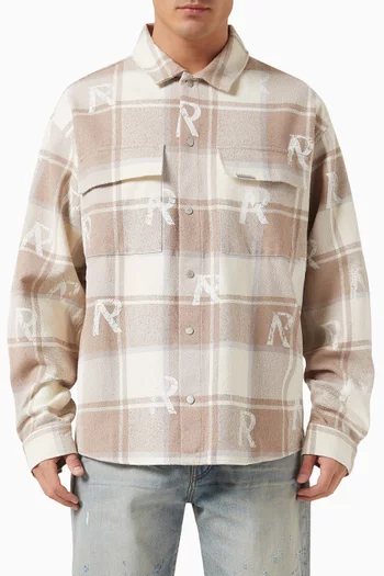 All-over Initial Shirt in Flannel