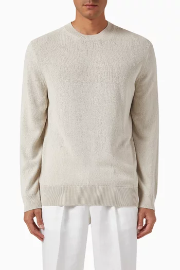 Sweatshirt in Silk-bouclé