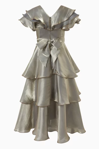 Embellished Tiered Dress