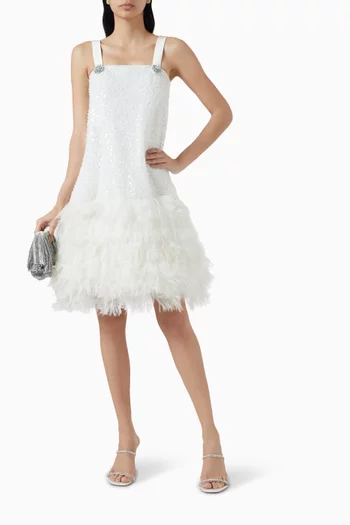 Sequin-embellished Midi Dress