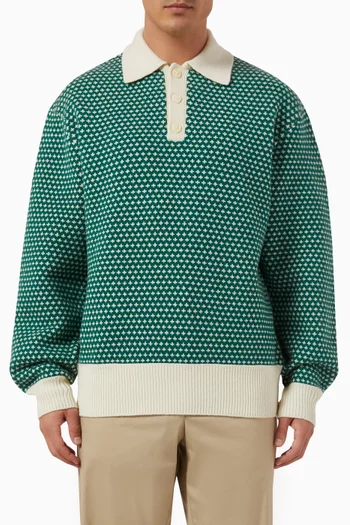 La Maille Polo Shirt in Wool-knit