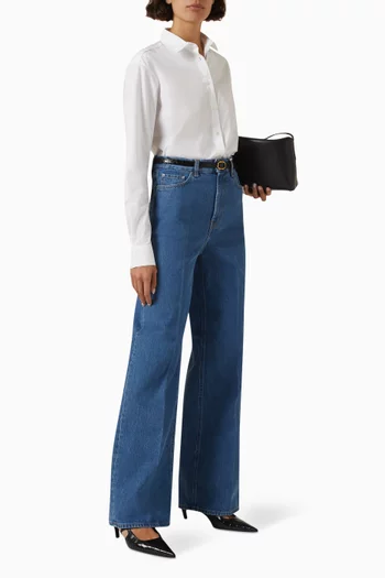 Wide-leg Jeans in Denim