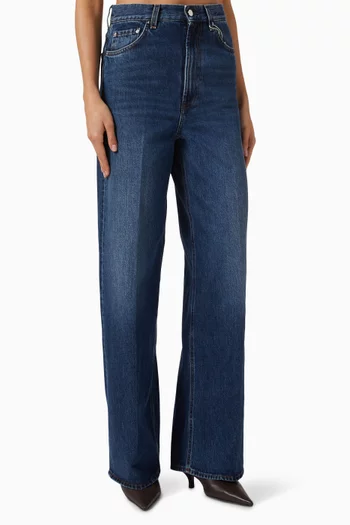 Wide-leg Jeans in Denim