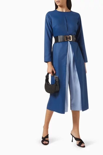 Carey Belted Jumpsuit in Terry-rayon