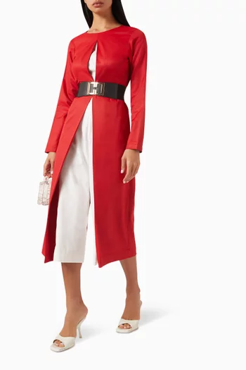 Carey Belted Jumpsuit in Terry-rayon