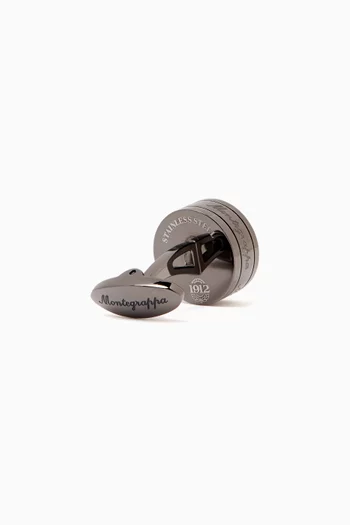 Grid Cufflinks in PVD
