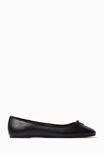 Abigail Ballet Flats in Leather