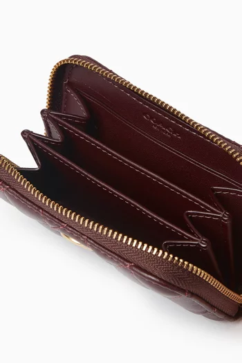 Card Case in Quilted Nappa Leather