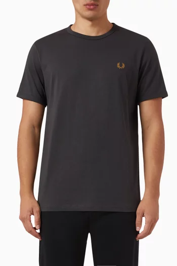 Ringer Logo T-Shirt in Cotton
