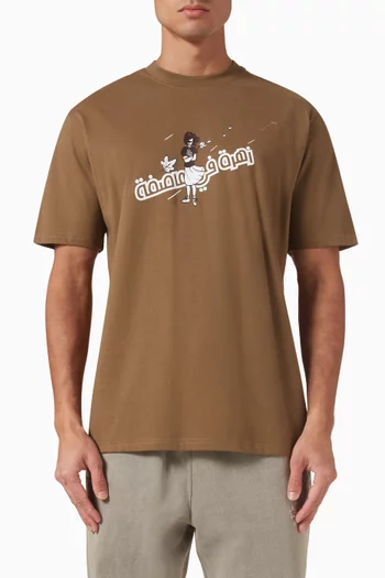 Flowers In The Wind T-shirt in Cotton