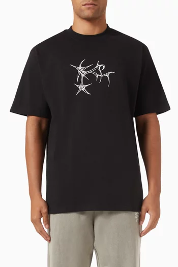 Graphic-logo T-shirt in Jersey