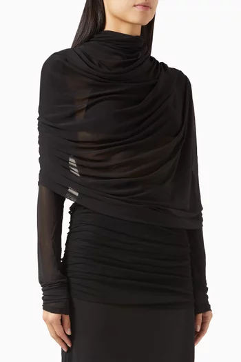 Casteret Draped Top in Rayon-blend