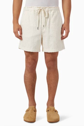 Golconda Shorts in  Jacquard-woven Terrycloth