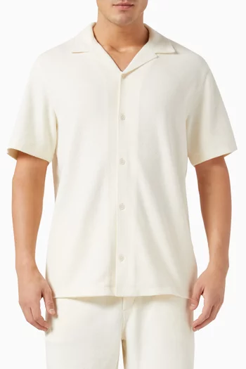Bouclé Shirt in Cotton-blend