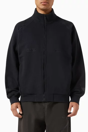 x Off-White Zip Track Jacket in Fleece