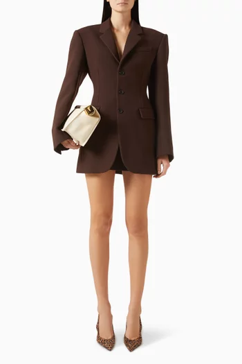 Longline Blazer in Virgin Wool