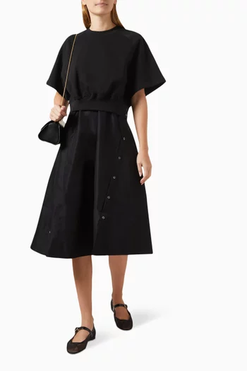 Short-sleeved Midi Dress
