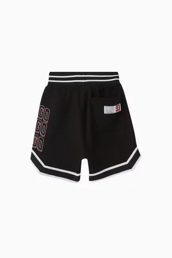 Colour-block Sweat Shorts in Cotton-blend Fleece