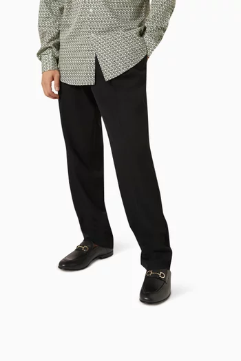 حذاء موكاسين قابل للطي من الخلف جين جلد عجل