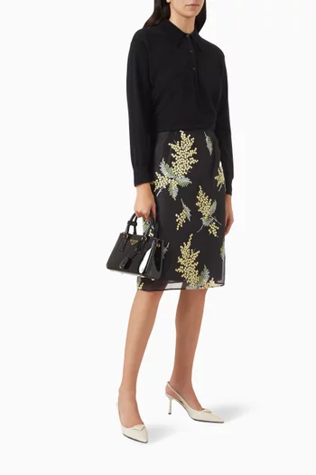 Long-sleeved Polo Shirt in Cashmere