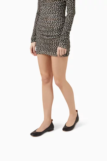 Ballerina Flats in Leather