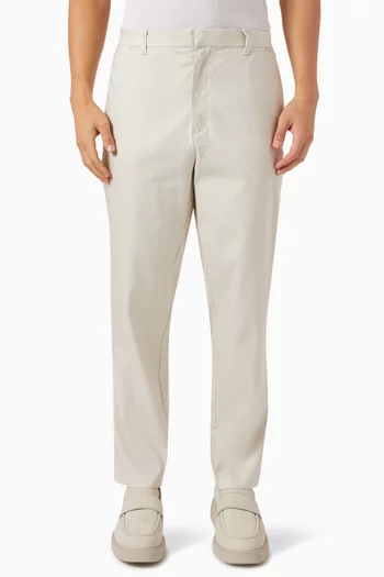 Cropped Pants in Cotton & Linen