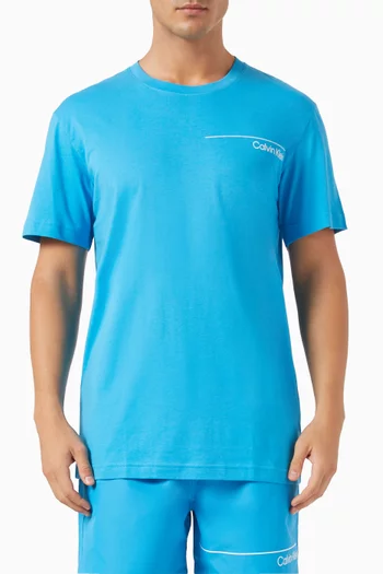 Crew Neck Logo T-shirt in Cotton