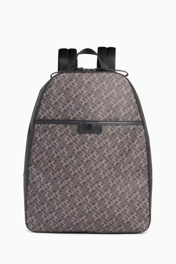 Monogram Dome Backpack in Faux-leather