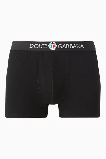 Emblem Regular-fit Boxers in Stretch-jersey