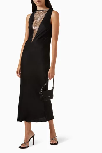 Arianna Midi Dress in Viscose-blend