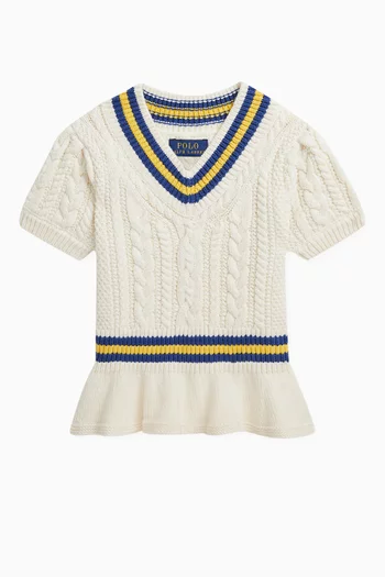 Cricket Peplum Sweater in Cotton