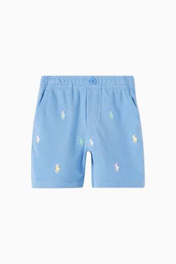 All-over Logo Shorts in Cotton
