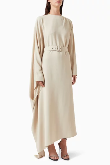 Joan Cape-sleeve Dress in Viscose