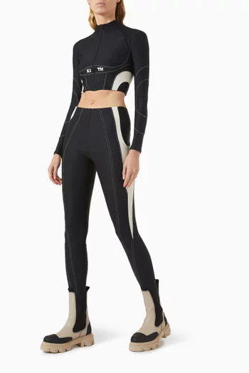 Sora Track Zip Top in Double Knit