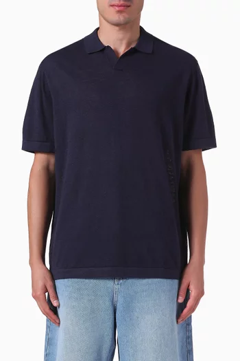 Emmanuel Polo Shirt in Linen-blend Knit