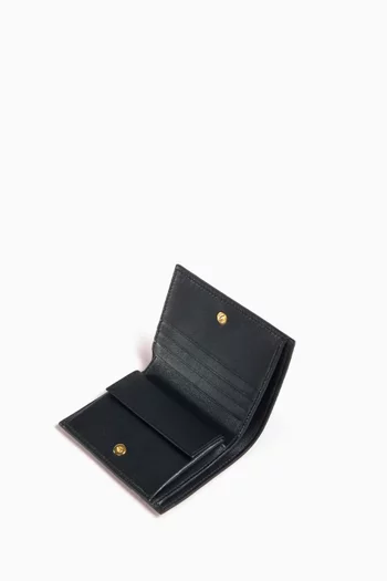Bi-fold Wallet in Milled Calfskin Leather