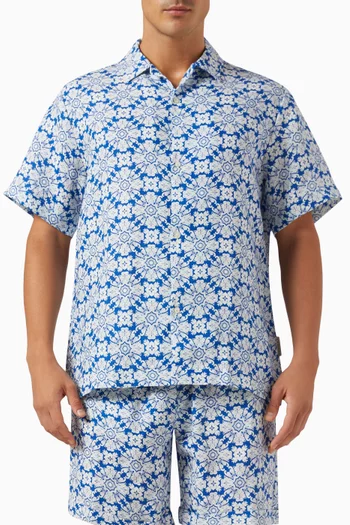 Casuzze Printed Shirt in Linen