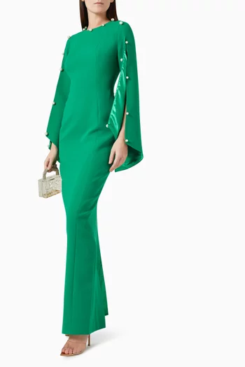 Pearl Embellished Gown
