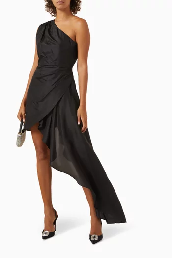 Enigma One-shoulder Mini Dress