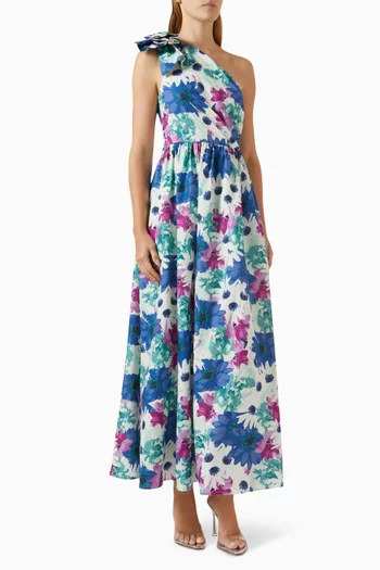 Aloha One-shoulder Maxi Dress