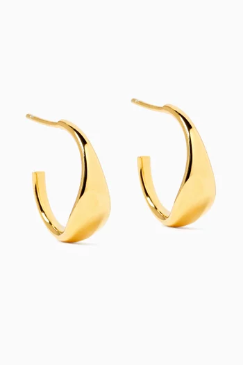 Paula Hoop Earrings 18kt Gold-plated Silver