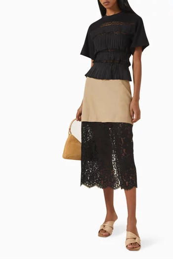 Parcie Crinkle Short-sleeve Top