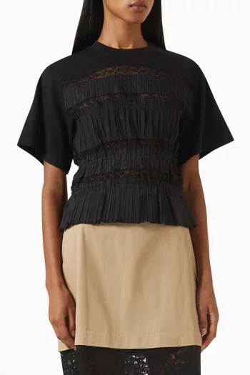 Parcie Crinkle Short-sleeve Top