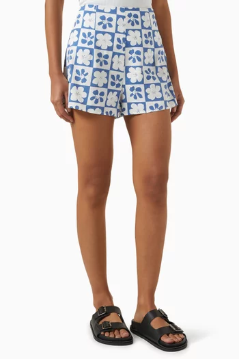 Vivi Printed Shorts in Cotton