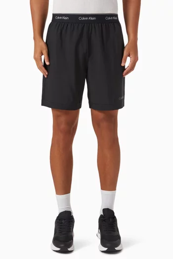 Logo Gym Shorts in Woven-fabric