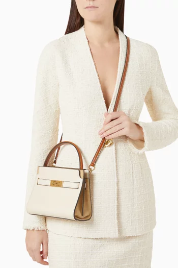 Petite Lee Radziwill Double Bag in Smooth Leather