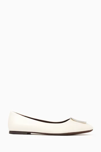 Georgia Ballet Flats in Leather